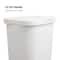 Mind Reader 60L Hamper Laundry Basket with Cutout Handles, 3-Pack, White